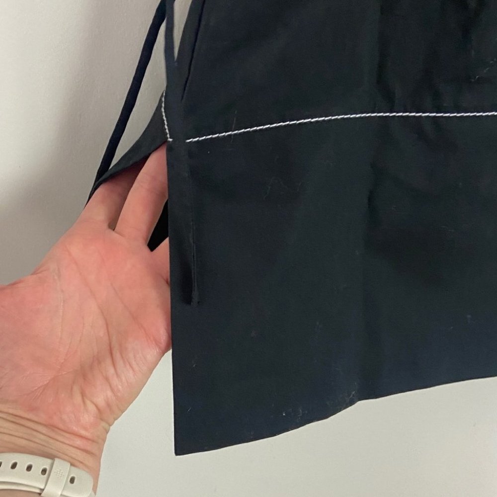 NEW Proenza Scouler Black Puff Sleeve Poplin Top Contrast Stitching Minimalist 2 - Picture 10 of 15